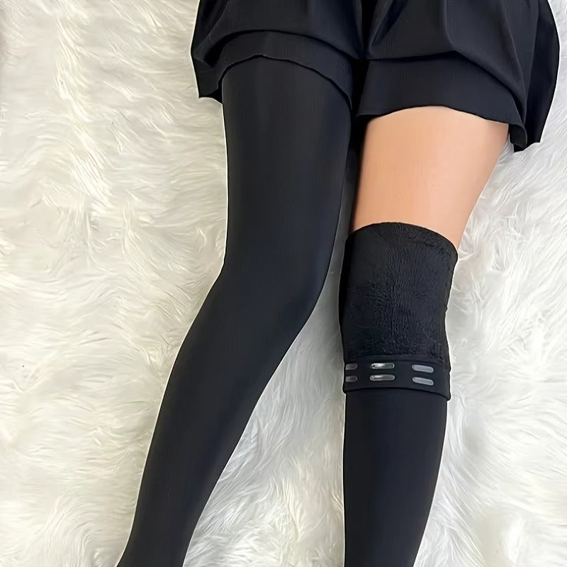 3Pcs of Anti-Slip Plush Over-Knee Long Socks