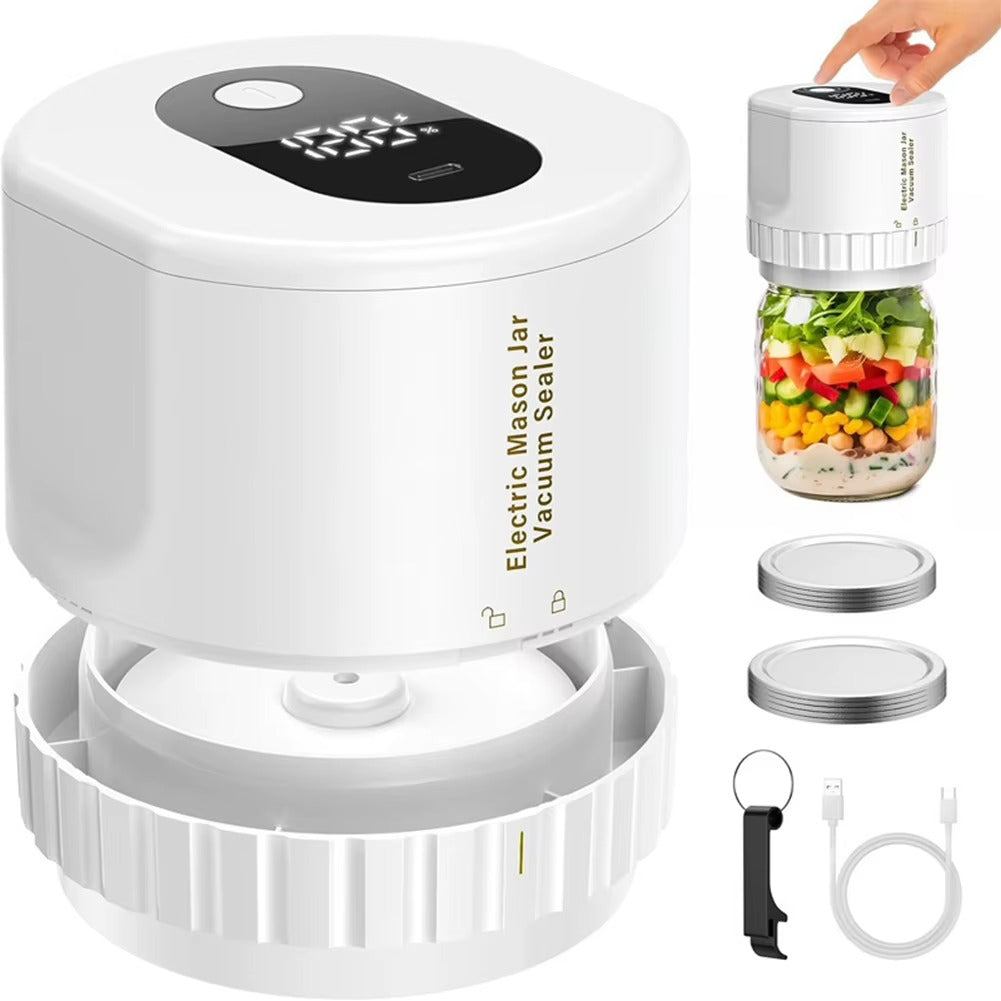 Electric Jar Vacuum Sealer Kit