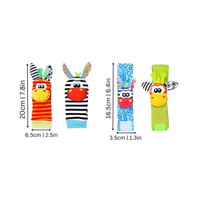 Colorful Baby Rattle Wristbands