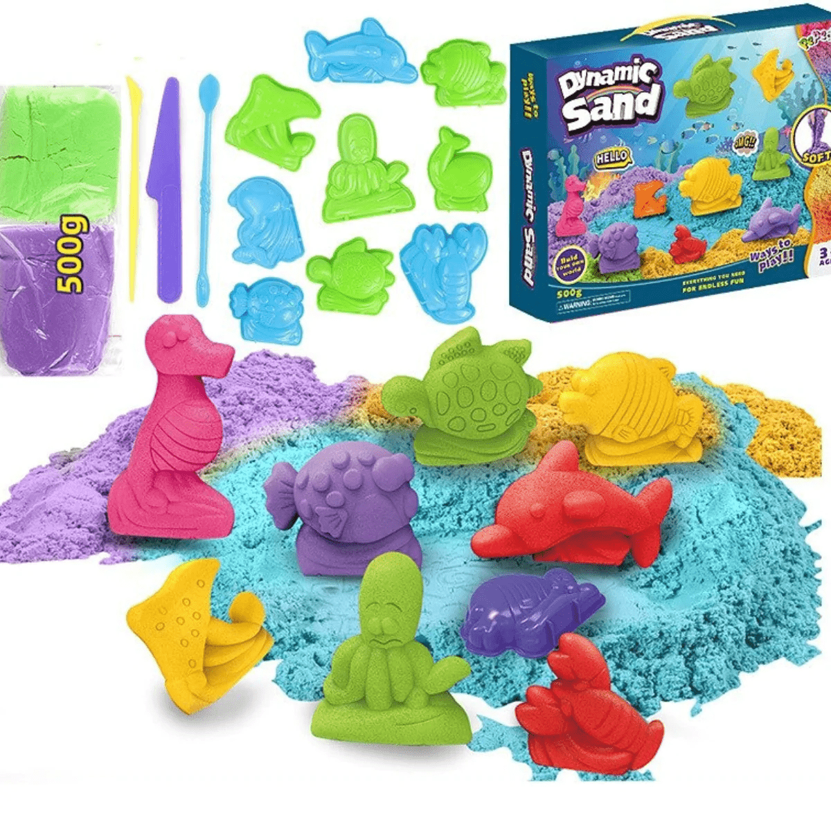 Fun Kids Molding Sand Playset