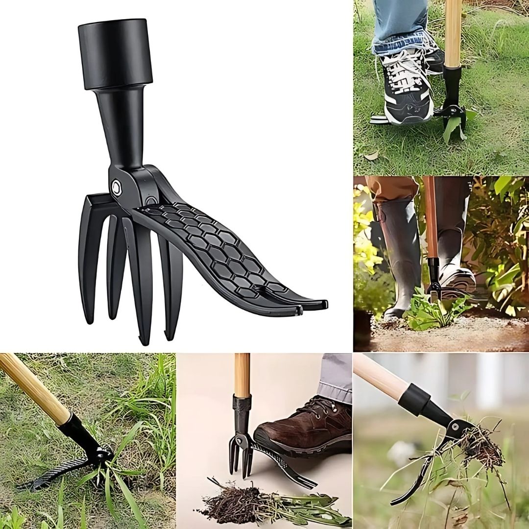Easy Grip Garden Weeder with Strong Steel Claws