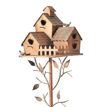 Decorative Metal Birdhouse Garden Decoration