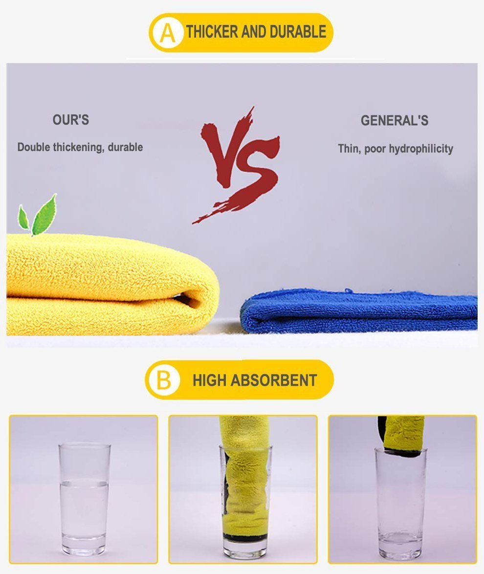 Premium Auto Microfiber Cleaning Towel