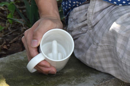 Funny Novelty Middle Finger Coffee Mug
