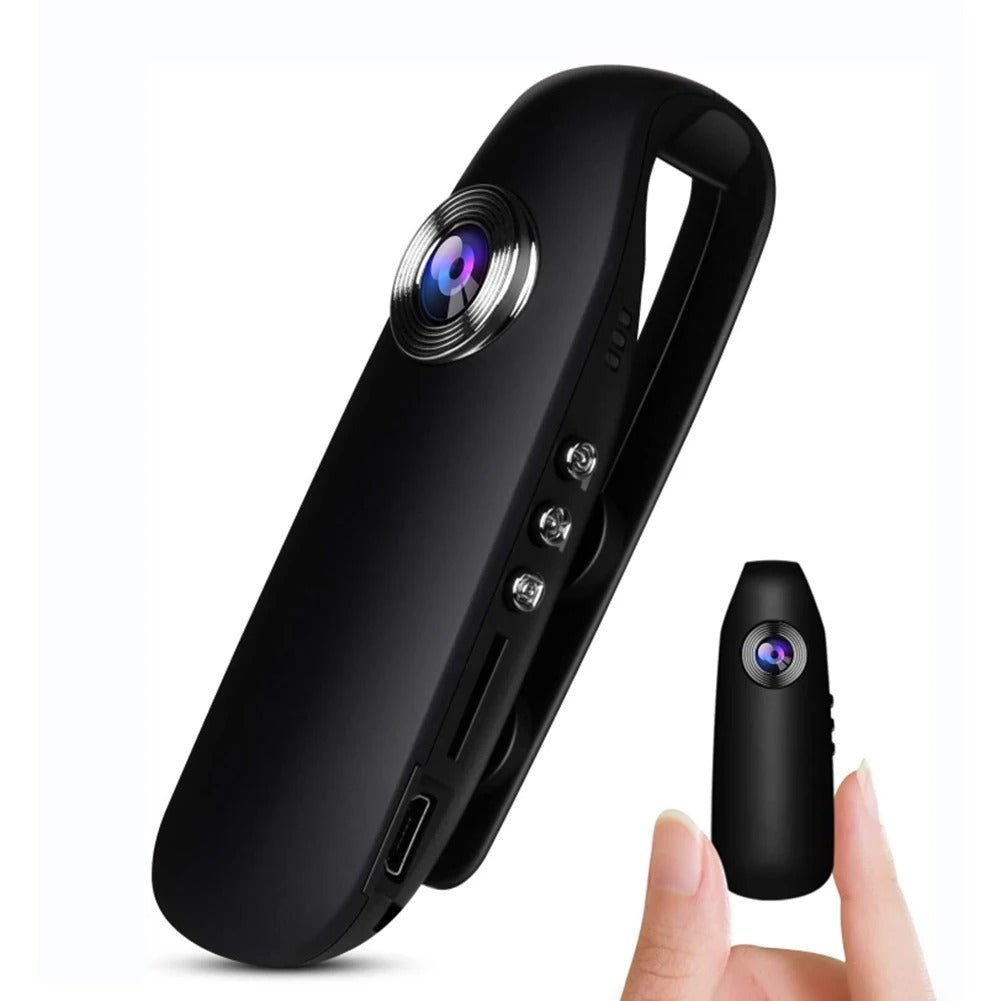 Mini Camera 1080P Video - Body Mini Spy Camera with Smart Motion Detection, Pocket Clip for Office, Law Enforcement, Security Guard, Home, Outdoors - Yeezlab