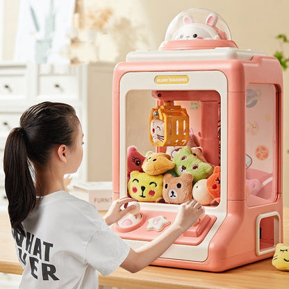 Mini Cartoon Coin Operated Play Game Claw Crane Machine - Mini Joy Claw Fun - Yeezlab