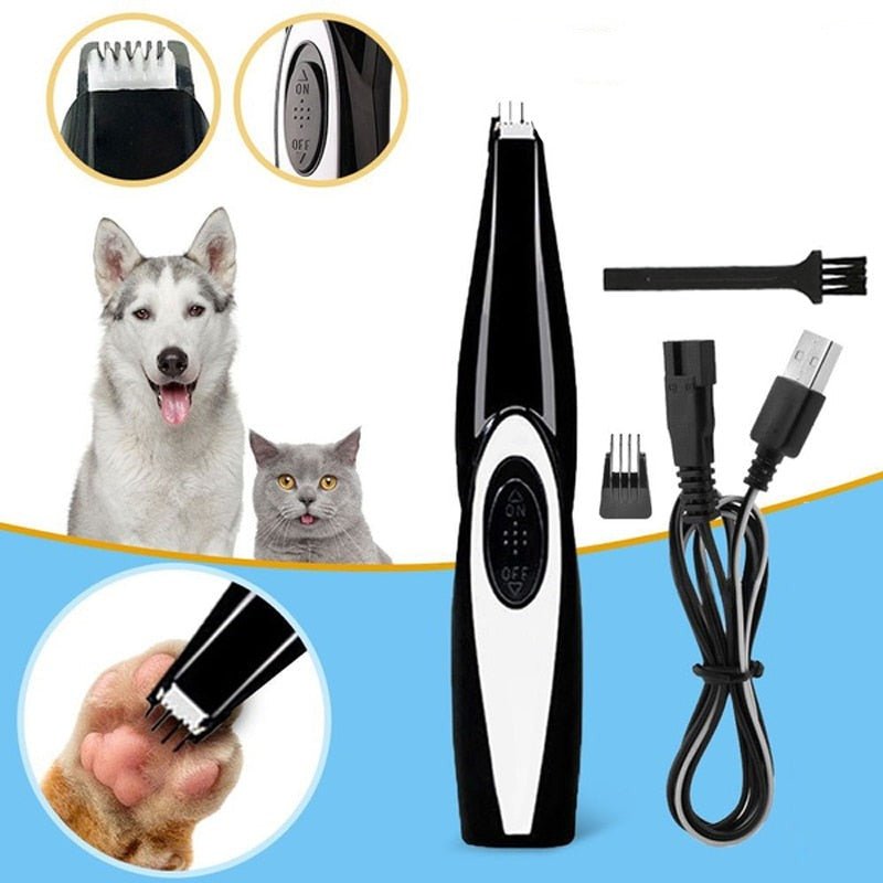 Mini Fur Electric Trimmer - Rechargeable Pet Clipper Dog Cat Paw - Yeezlab