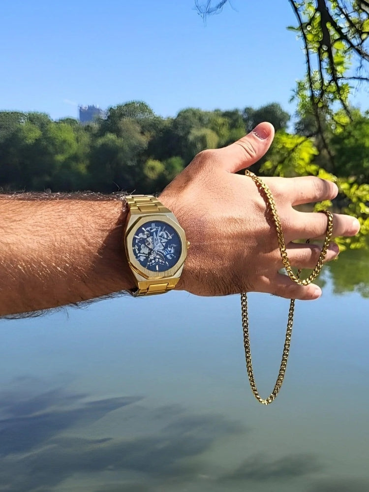 Luxury Chronograph Leather Watch - Classic Stylish Timepiece