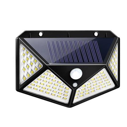 Wireless solar powered outdoor wall light with motion sensor