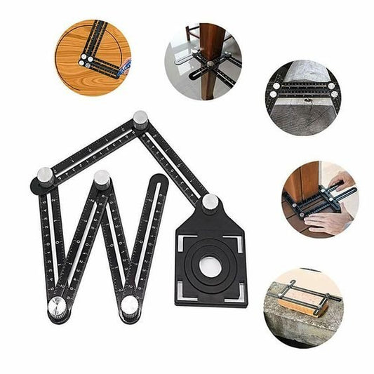 Accurate 6-Sided Measuring Tool for Woodworking and DIY - Yeezlab