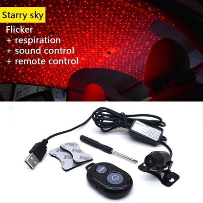 Colorful Night Sky LED Car Lamp
