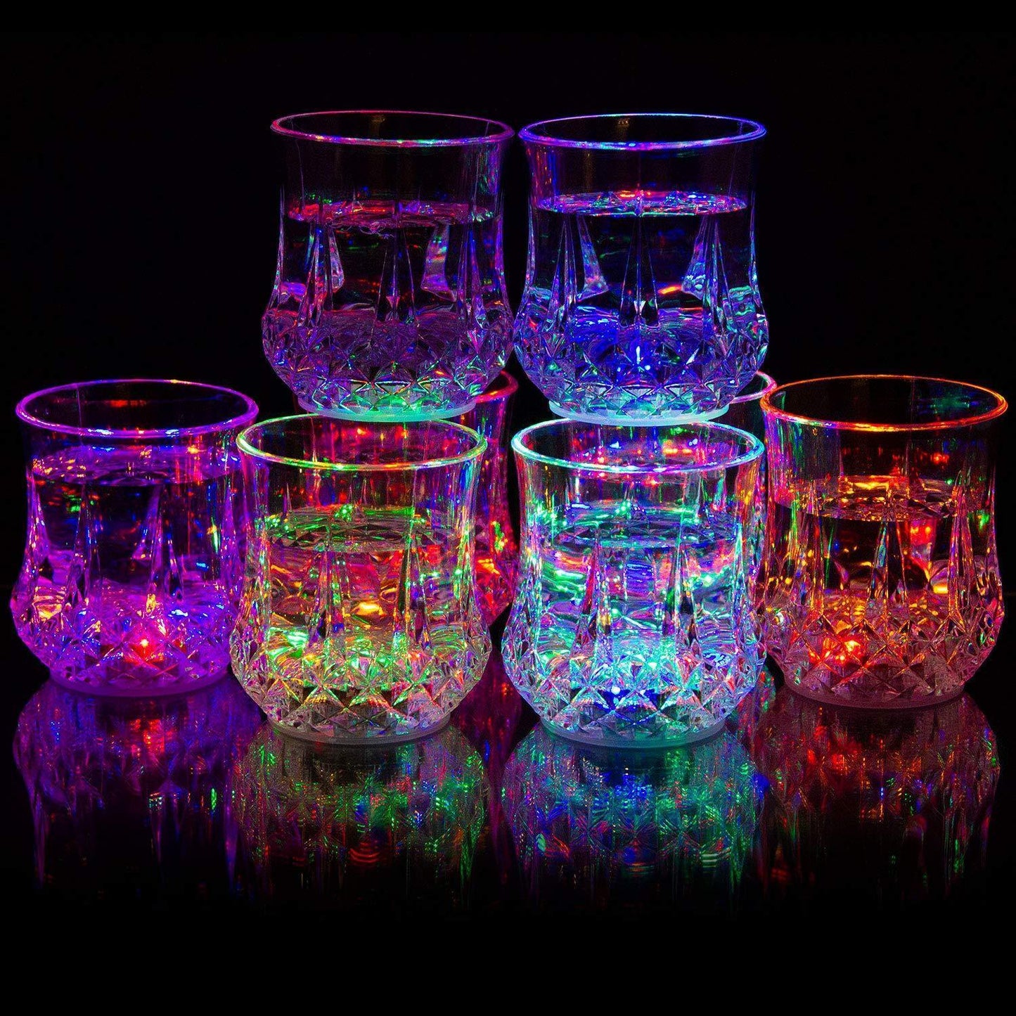 Color Changing LED Glass Table Lamp
