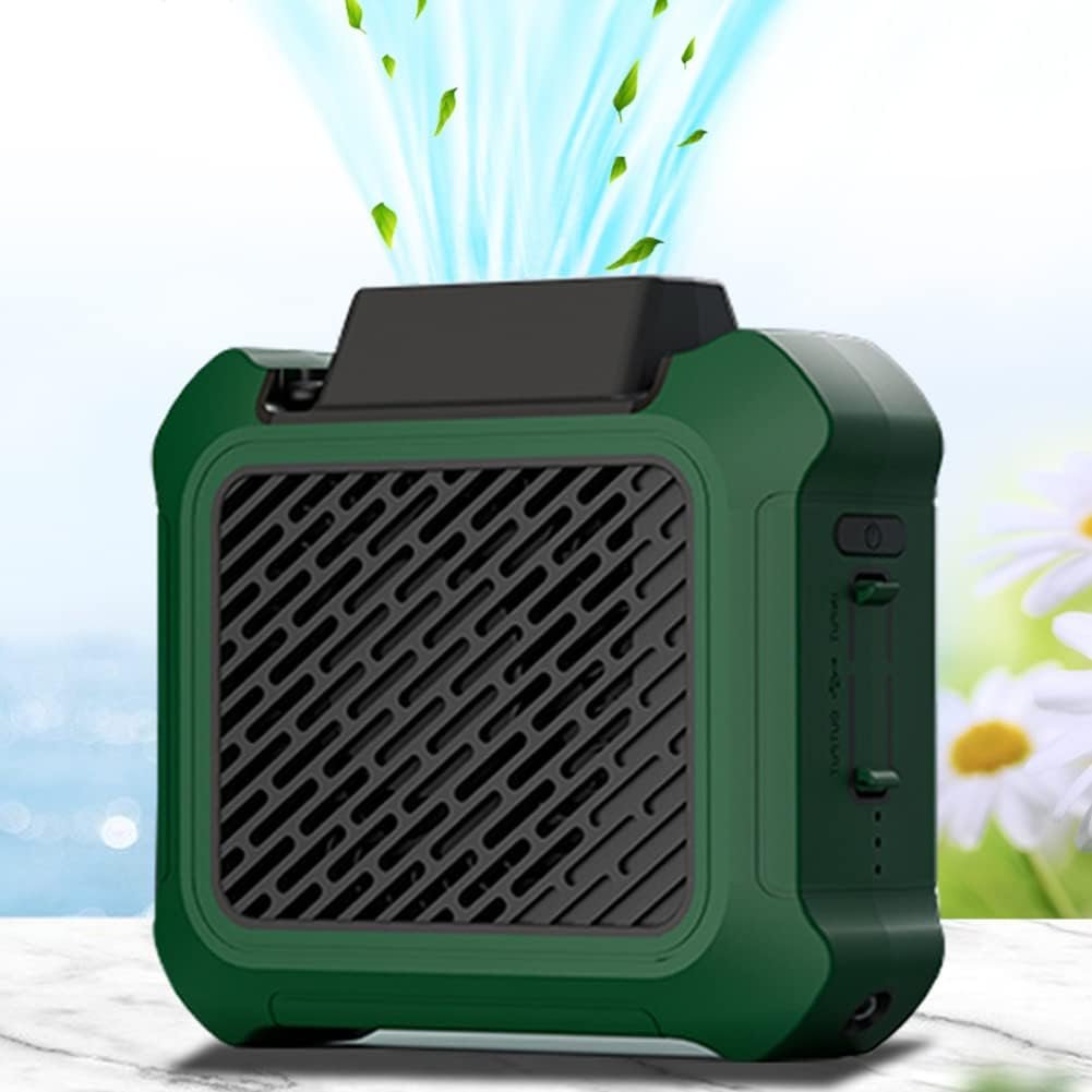 Multifunction Portable Rechargeable Waist & Neck Fan - Personal Wearable Fan for Outdoor, Working and Camping Trip - Yeezlab
