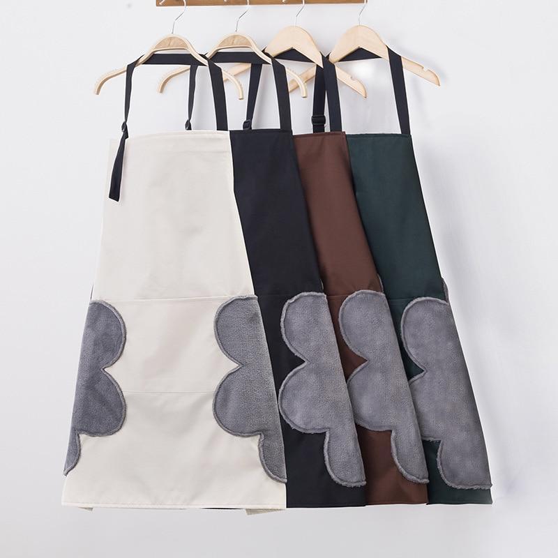 Practical Kitchen Apron with Built-in Towels