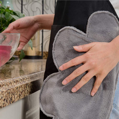 Practical Kitchen Apron with Built-in Towels