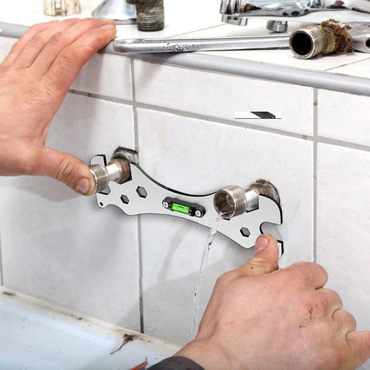Versatile Adjustable Wrench with Level - Yeezlab