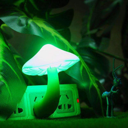 Compact Mushroom LED Plug Night Light