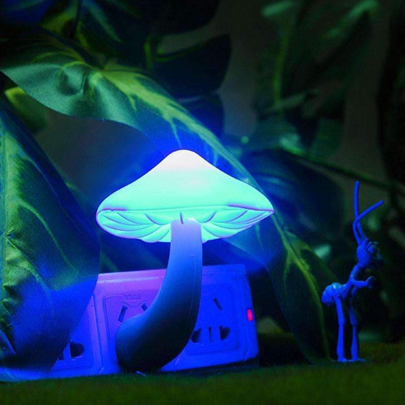 Compact Mushroom LED Plug Night Light