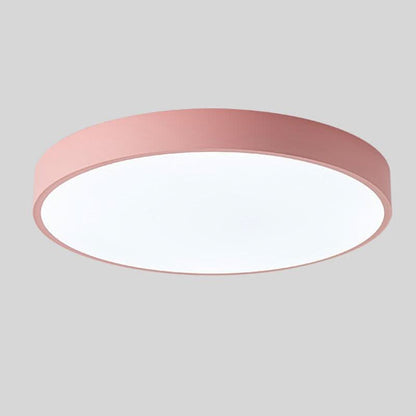 Scandinavian Wooden LED Ceiling Lamp – Round Design
