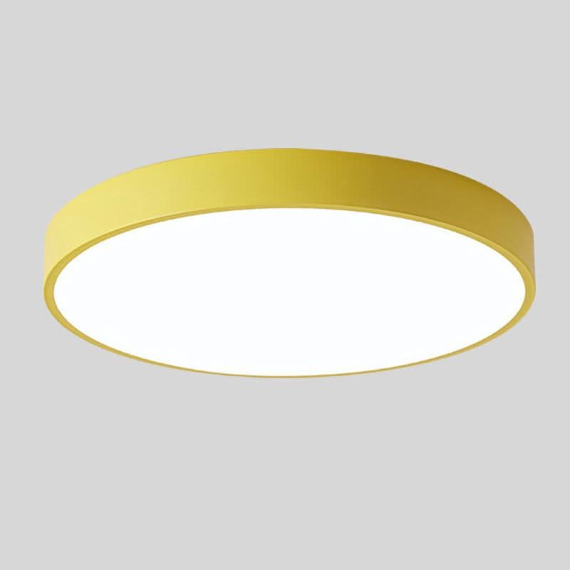 Scandinavian Wooden LED Ceiling Lamp – Round Design