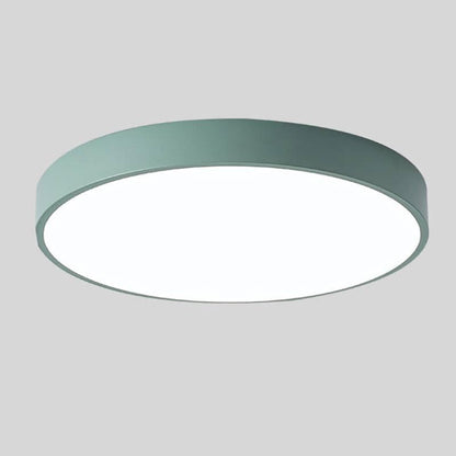 Scandinavian Wooden LED Ceiling Lamp – Round Design