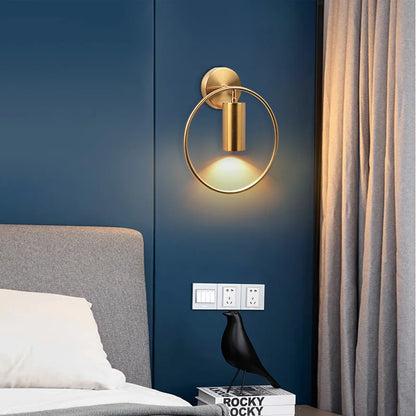 Luxurious Gold LED Wall Lamp