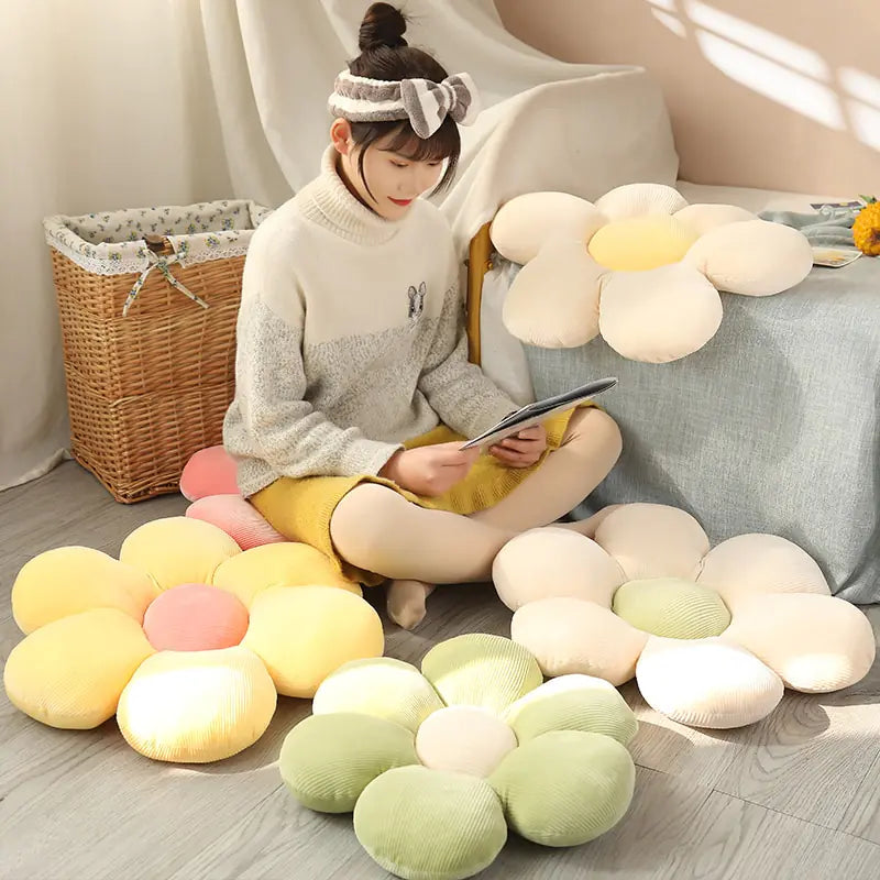 Soft Floral Pattern Seat Cushion