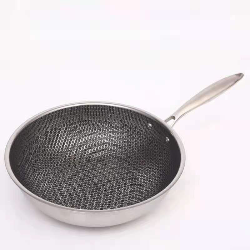 Premium 12 Inch Non Stick Stainless Steel Fry Pan