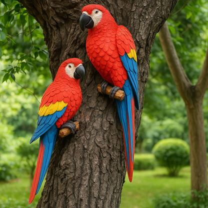 Colorful Bird Branch Wall Decoration