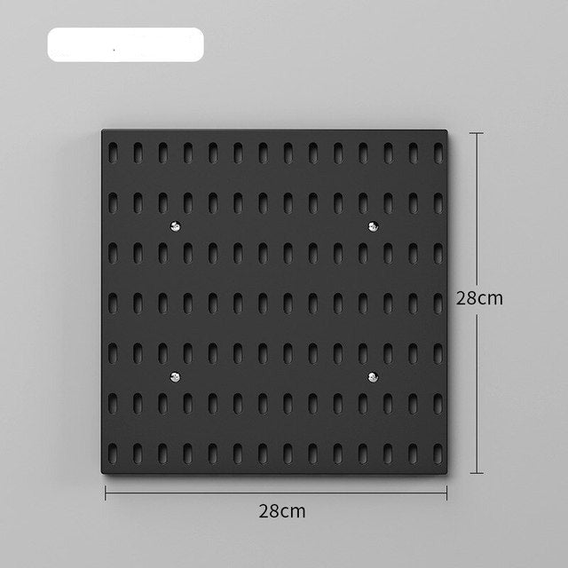 Wall-mounted customizable storage pegboard organizer