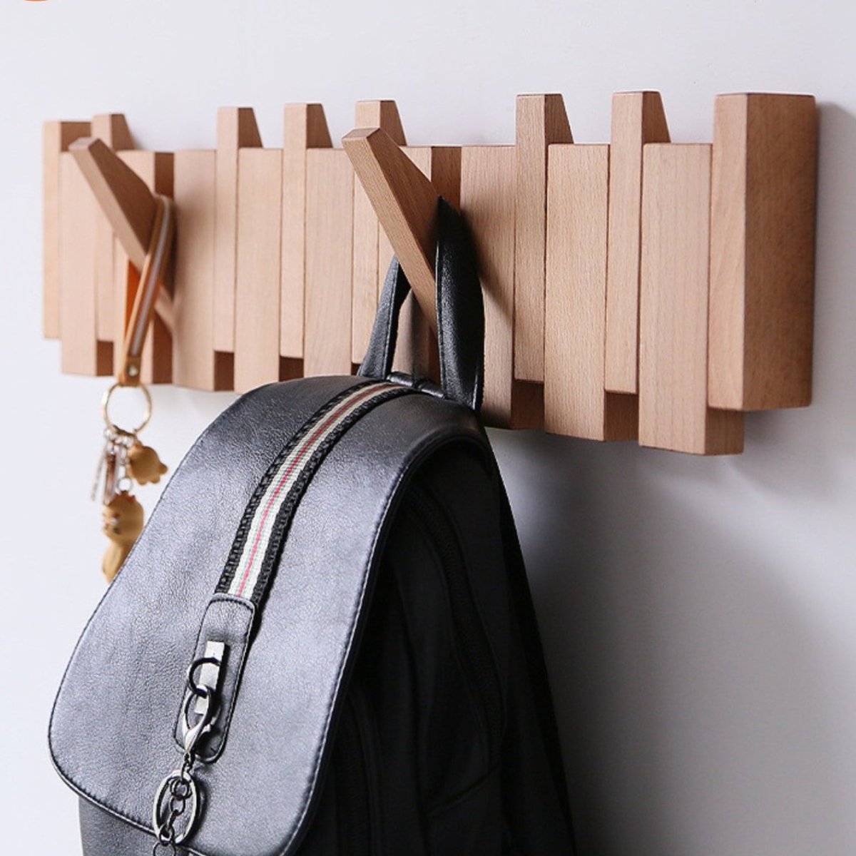 Luxury Wooden Coat Rack – Modern Entryway Storage Solution