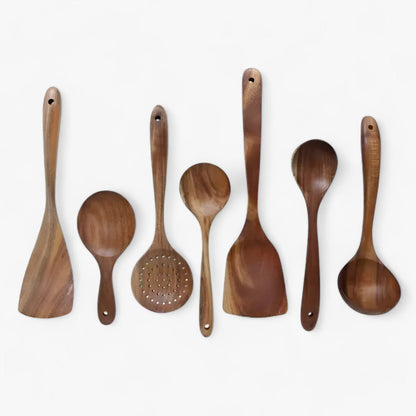 Premium Wood Kitchen Tool Set