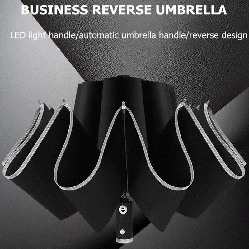 Compact Windproof LED Travel Umbrella