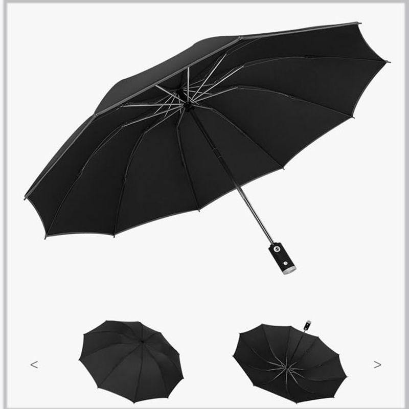 Compact Windproof LED Travel Umbrella