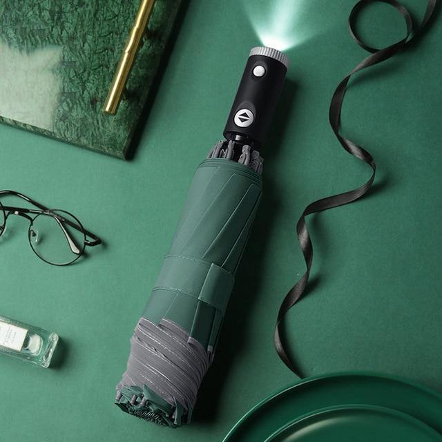 Compact Windproof LED Travel Umbrella