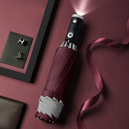 Compact Windproof LED Travel Umbrella - Yeezlab