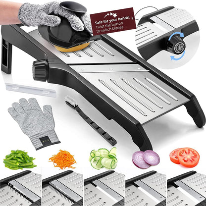 Yeezlab | Deluxe Food Slicer with Safety Gloves - Yeezlab