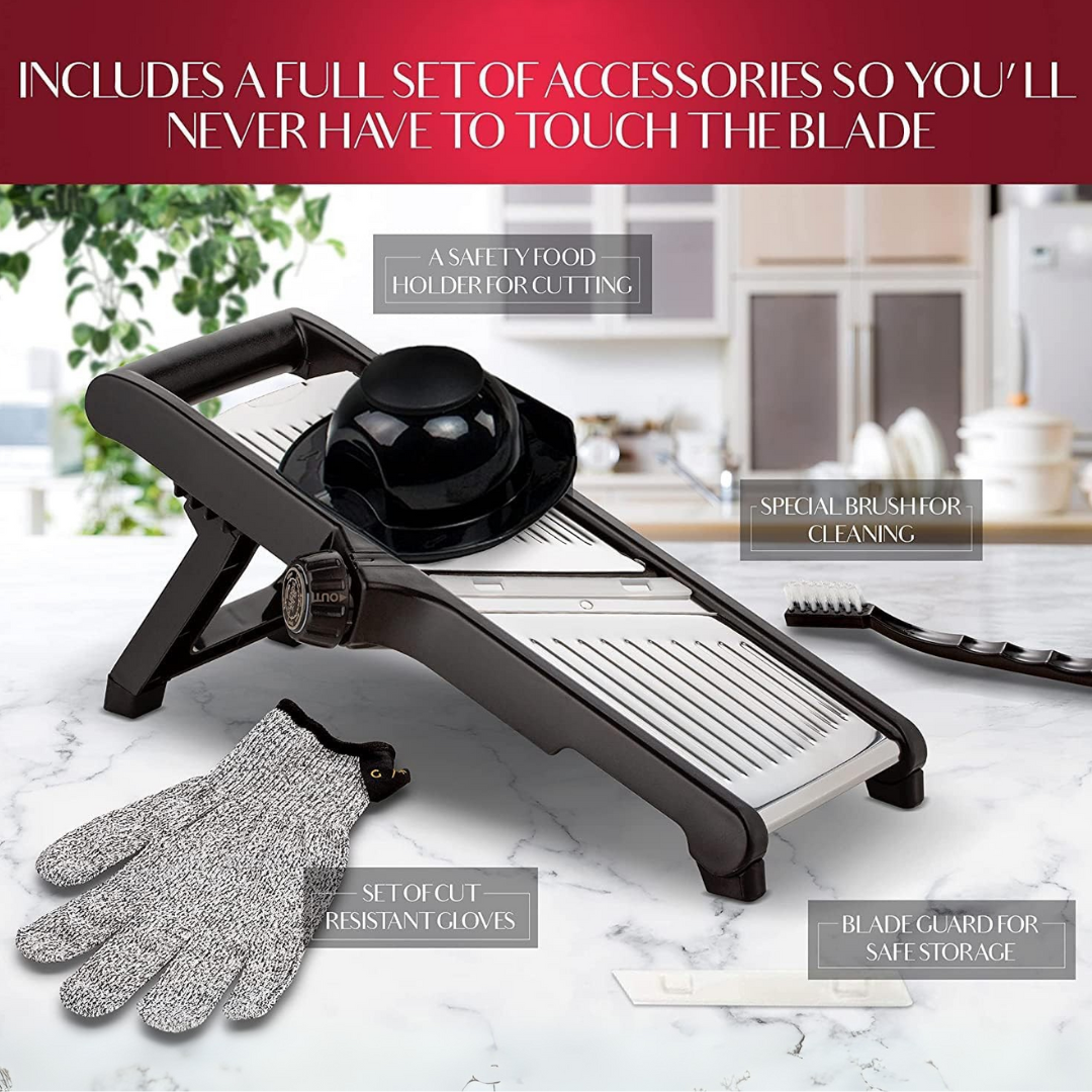 Yeezlab | Deluxe Food Slicer with Safety Gloves