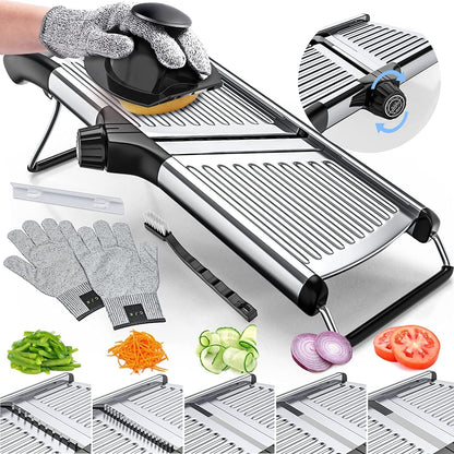 Yeezlab | Deluxe Food Slicer with Safety Gloves
