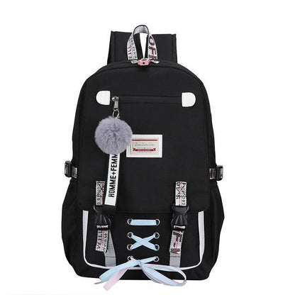 Big Girls Backpack with USB Charging Anti Theft Lock