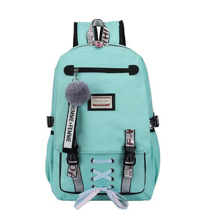 Big Girls Backpack with USB Charging Anti Theft Lock