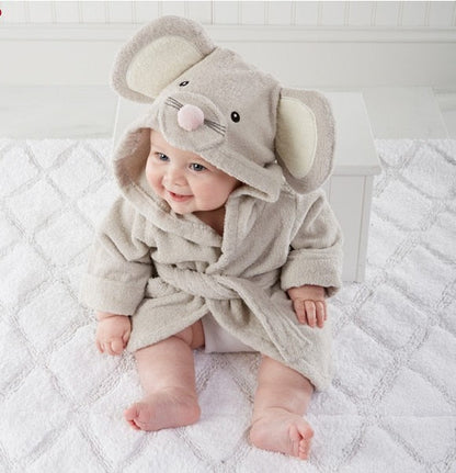 Cozy Cute Baby Robe Made of Cotton