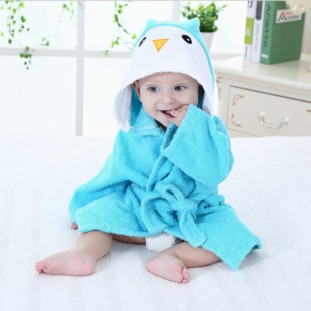 Cozy Cute Baby Robe Made of Cotton