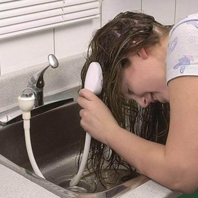 Flexible Shower Head with Long Hose and Spray Nozzle