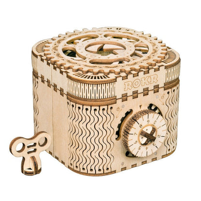Unique Wooden Puzzle Jewelry Organizer Box