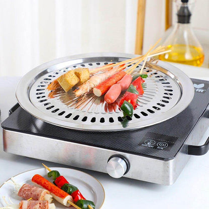Compact Korean Style BBQ Grill Skillet