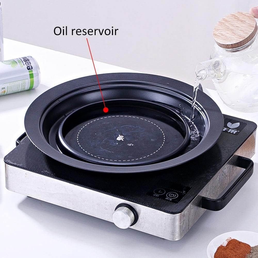 Compact Korean Style BBQ Grill Skillet