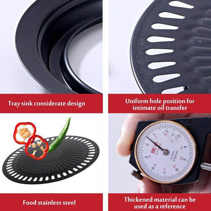 Compact Korean Style BBQ Grill Skillet