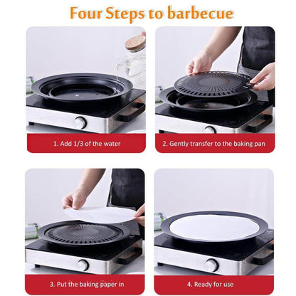 Compact Korean Style BBQ Grill Skillet