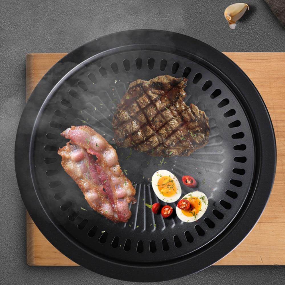 Compact Korean Style BBQ Grill Skillet
